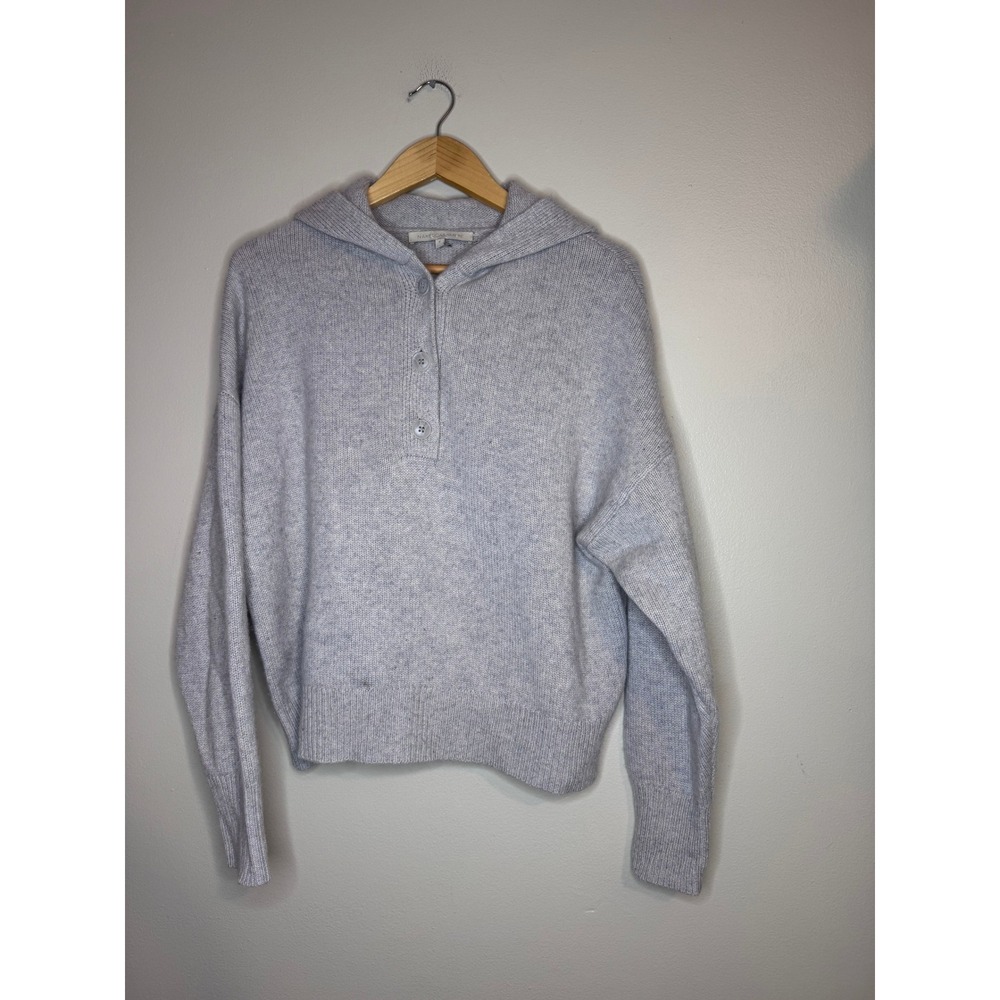 NakedCashmere 100% Cashmere Hooded Sweater‎ Womens Small Gray